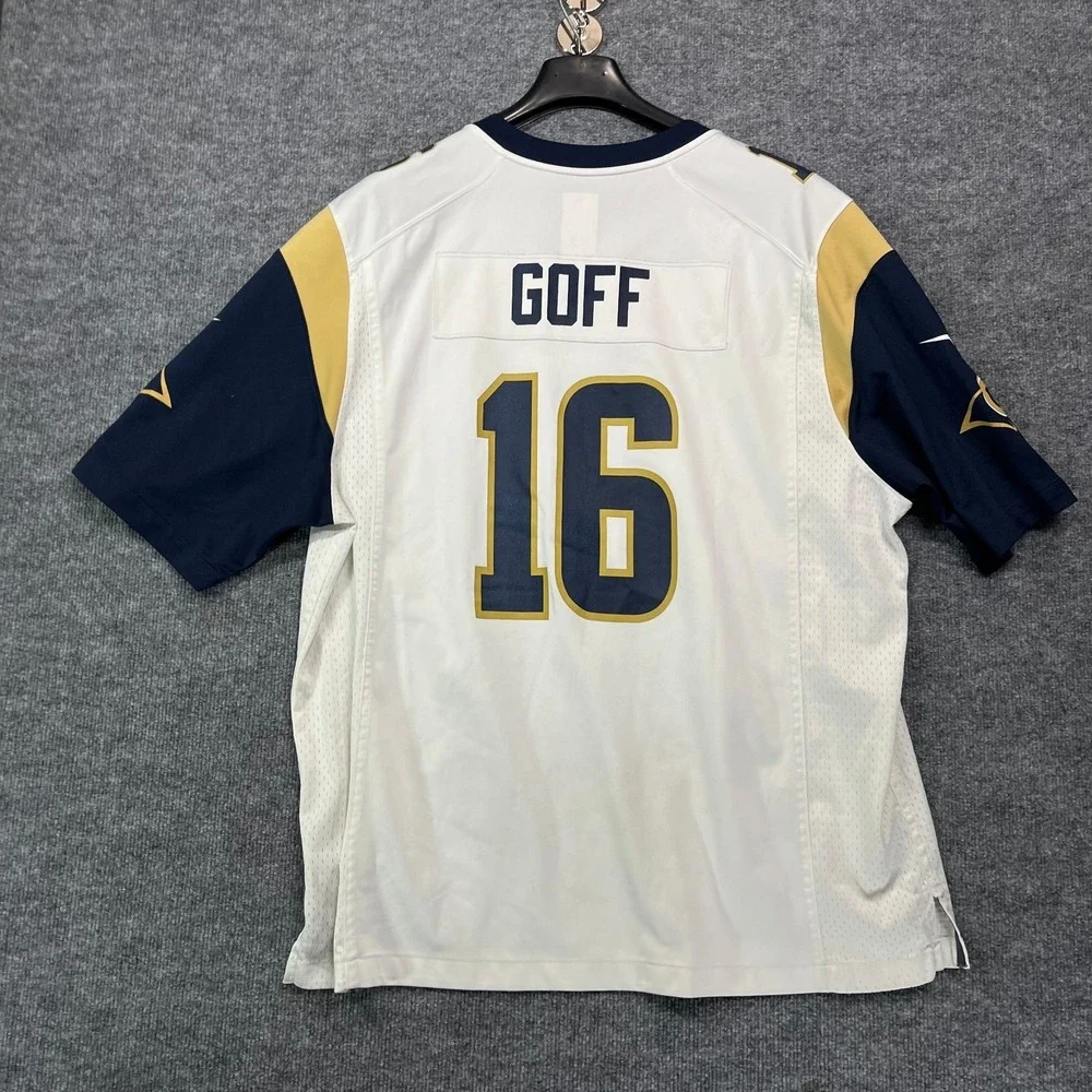 Jared Goff #16 Los Angeles Rams Nike On Field NFL Jersey Men's Sports Size - 2XL